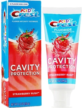 Зубна паста дитяча Crest Kid's Cavity Protection Strawberry Rush 119гр