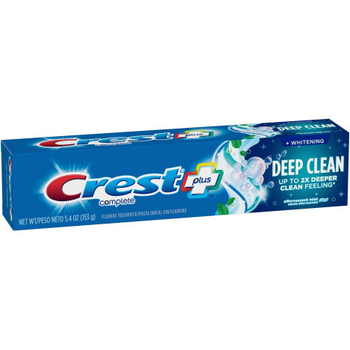 Зубная паста Crest Complete Plus Whitening+Deep Clean Effervescent Mint 153 г