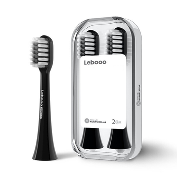 Насадки для звукової зубної щітки Lebooo Color Sensitive Black (2 шт)