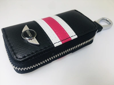 Ключница для авто KeyHolder Prestige Car MINI Черно-белая с красным