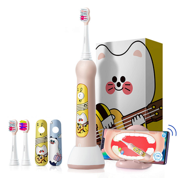 Дитяча звукова зубна щітка Lebooo Super Cat Huawei HiLink Рожева