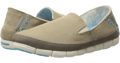 Слипоны Crocs stretch sole loafer 34 (Хаки)