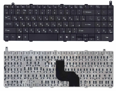 Клавиатура для ноутбука DNS (0124002) Black, (No Frame) RU