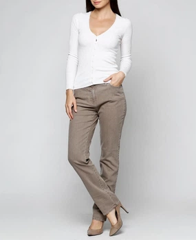 Джинсы женские Gerry Weber, GW-057 бежевый, размер 38R