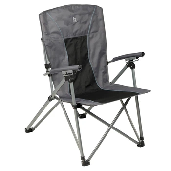 Крісло розкладне Bo-Camp Fraser, сталевий каркас, до 120 кг, Anthracite (1204738)