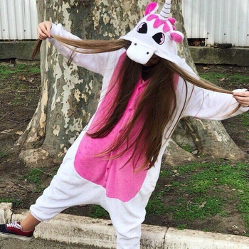 Пижама кигуруми Единорог Бело-Розовый Kigurumi kcr0072 S (149-159 см)