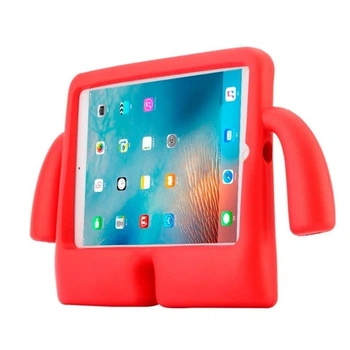 Противоударный детский чехол STR EVA для iPad 7 (10.2" экран) человечек с ручками Red
