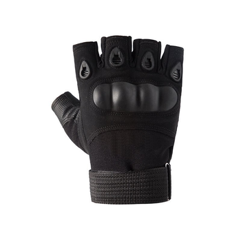 Перчатки без пальцев Combat размер L (военные, штурмовые, походные, армейские, защитные, охотничьи) Оригинал Черный