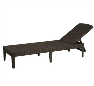 Шезлонг из искусственного ротанга Jaipur Sun lounger коричневый