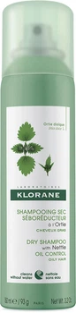 Suchy szampon Klorane Nettle Sebo-Regulating Dry do włosów przetłuszczających się 150 ml (3282770208702)