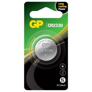 Батарейка литиевая GP CR2330 (GPCR2330E-2CPU1), 3V, блистер 1шт