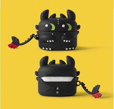 Силиконовый чехол Alitek для наушников Apple AirPods Pro Дракон Беззубик How To Train Your Dragon