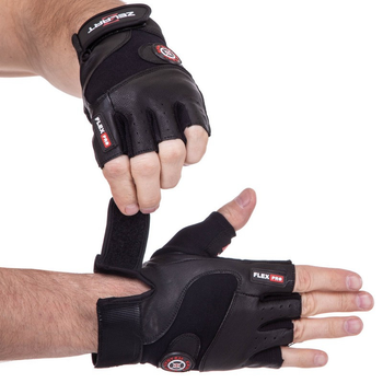 Тактичні рукавички шкіряні без пальців SB-161552 M
