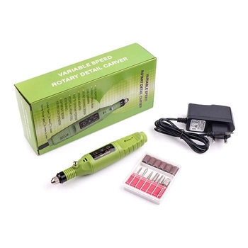 Фрезер-ручка для аппаратного маникюра и педикюра HC-338 Зеленая