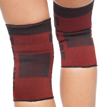 Бандаж фиксатор для колена компрессионный наколенник спортивный эластичный MATSA Красный (0026)