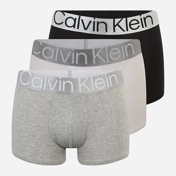 Трусы-шорты Calvin Klein Underwear Trunk NB3130A-MPI 3 шт Black/White/Grey Heather