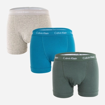 Трусы-шорты Calvin Klein Underwear Trunk U2662G-1TK 3 шт Grey Element/Grey H/Tapestry Teal