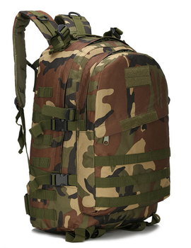 Міський тактичний штурмової військовий рюкзак ForTactic на 40литров Вудленд