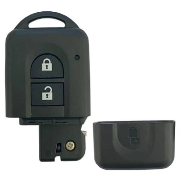 Корпус смарт ключа Nissan Xtrail Qashqai Pathfinder AdlerKey (14-84) на 2 кнопки (для реставрації відновлення ключа, простий корпус з лезом, болванка, деталь, запчастина для Ніссан)