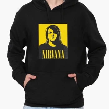 Худи мужской Курт Кобейн Нирвана (Kurt Cobain Nirvana) (9225-2970-5) Черный XXL