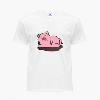 Детская футболка Гравити Фолз Пухля (Gravity Falls Waddles) (9224-2626) 110-116 см Хлопок Белый