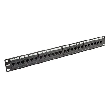 Сетевая патч-панель EPNew 19", 24 портов, 1U, cat.6, UTP, 6PLH-240BK