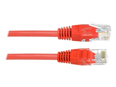 Патч-корд Kingda 0.5м, UTP, cat.5e, RJ45, мідь, червоний, PAUT3050-RD