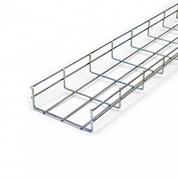 Лоток сетчатый CMS 150х50х2500, проволока Ø4 мм, белый цинк CMS-WBC4-15050Z