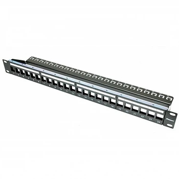 Модульная патч-панель Panduit 19", 24 порта, 1U, FTP, Keystone, NetKey KP24WSBL