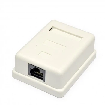 Розетка EPNew зовнішня 1хRJ45, cat.6, UTP, 6BX-U1WHA6