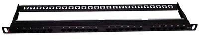 Патч-панель сетевая Premium Line 24 порта UTP, 0.5U, кат.5Е, Dual Type IDC, черный 175182412