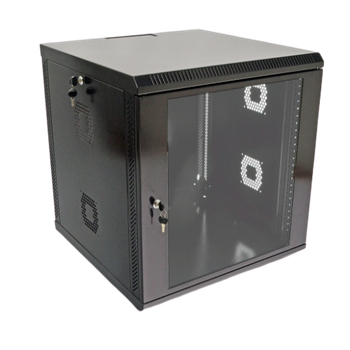 Шкаф серверный настенный Net-server 19" 12U 640х600х600мм (В*Ш*Г) разборной черный UA-MGSWA126B