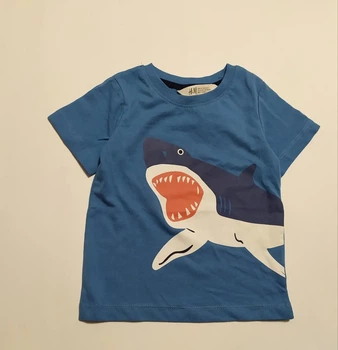 Футболка для хлопчика синя Акула H&M 92см (40004512)