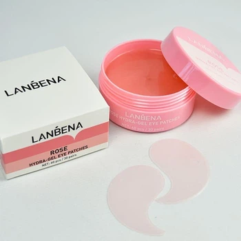 Гидрогелевые патчи с экстрактом розы LANBENA Rose Hydra-Gel Eye Patches