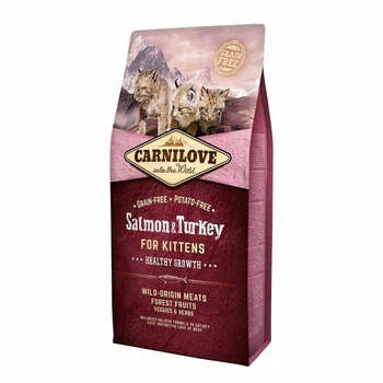 Сухий корм Carnilove Cat Salmon & Turkey Kitten для кошенят з лососем та індичкою 2 кг (8595602512225)