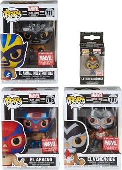 Набор фигурок Funko Pop! Lucha Libre Marvel Collector Bobble-Head (56579)