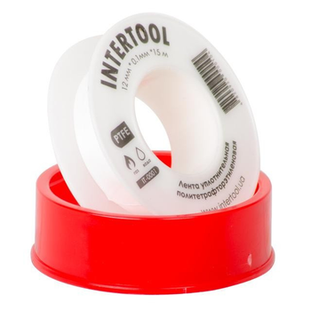 Лента тефлоновая фум Intertool 15м12 мм IT-0001