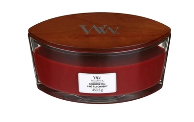 Ароматическая свеча Woodwick Ellipse Cinnamon Chai с ароматом ванили и корицы 453 г