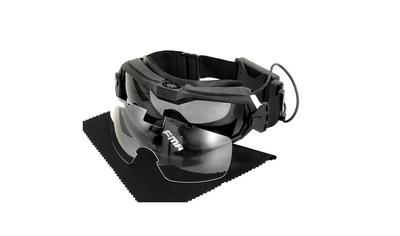 Тактичні окуляри Захисні МОД.2 з Вентилятором - Чорний