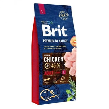 Сухий корм Brit Premium Adult L 15 kg (для дорослих собак великих порід)