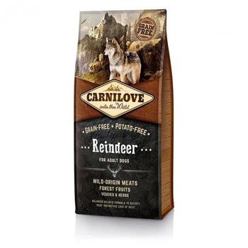 Сухой корм Carnilove Dog Adult Reindeer для взрослых собак c мясом северного оленя 12 кг (150820/8884)