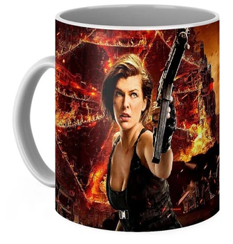 Кружка GeekLand белая Resident Evil Обитель зла в огне RE.02.008