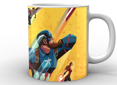 Кружка GeekLand Капитан Америка Captain America комикс CA.02.037