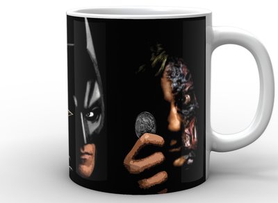 Кружка GeekLand біла Бетмен Batman Бетмен дволикий джокер та бетмен BM.02.047