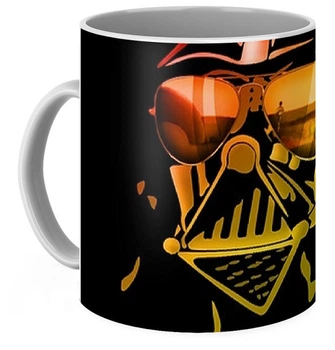 Кухоль Geek Land біла Зоряні війни Star Wars Дарт Вейдер в окулярах SW.002.82 ( 28384 )
