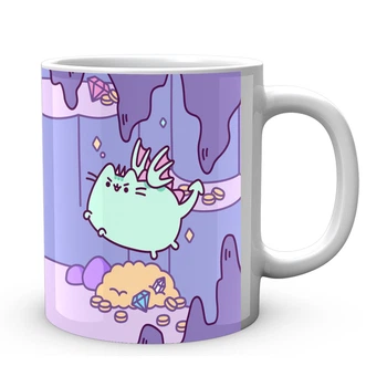 Чашка с принтом Pusheen Пушин Пещера РС.02.378 Кружка керамическая 0,33