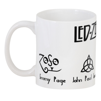 Керамическая кружка с логотипом Led Zeppelin для кофе и чая 330 мл (1A05DB81ABE2)