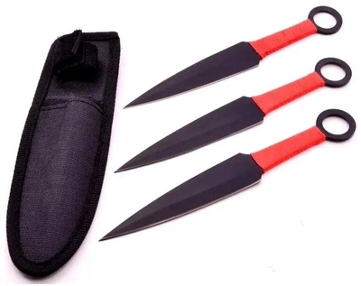 Ножи метательные (кунаи) Red Target комплект 3 в 1
