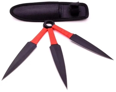 Ножі метальні (кунаї) Red Target комплект 3 в 1