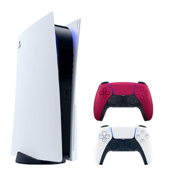 Набор Консоль Sony PlayStation 5 Blu-ray 825GB White + Геймпад DualSense Cosmic Red